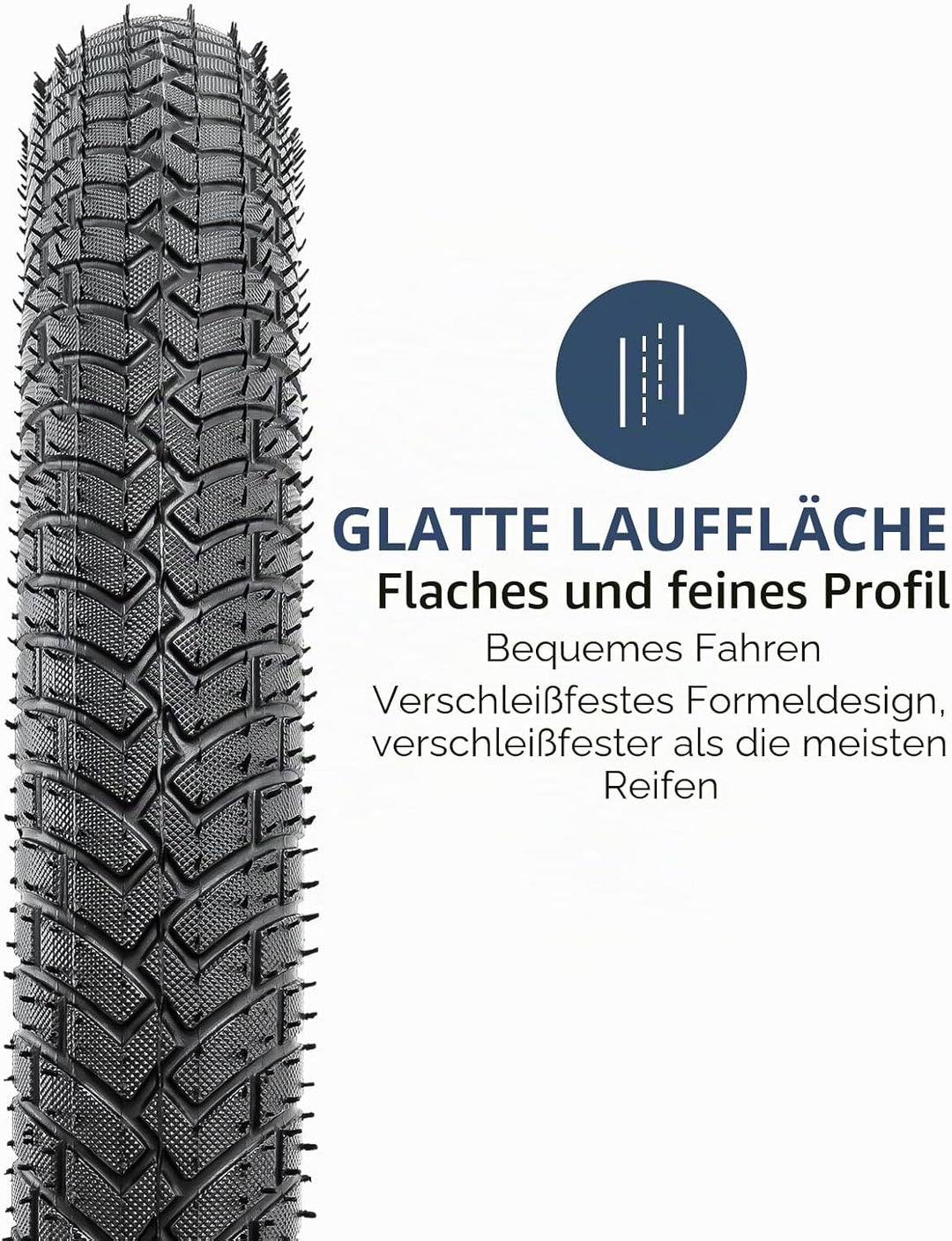 YunSCM 2Pcs Faltbare 16 Zoll Fahrradreifen 16x2.125 Mantel 57-305 kompatibel 16x2.10 16" x 2.125 16x