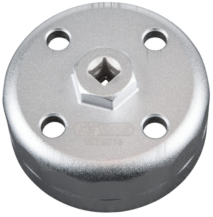 KS Tools 150.9213 3/8" Ölfilter-Schlüssel, SW 88,8mm, 15 Flächen