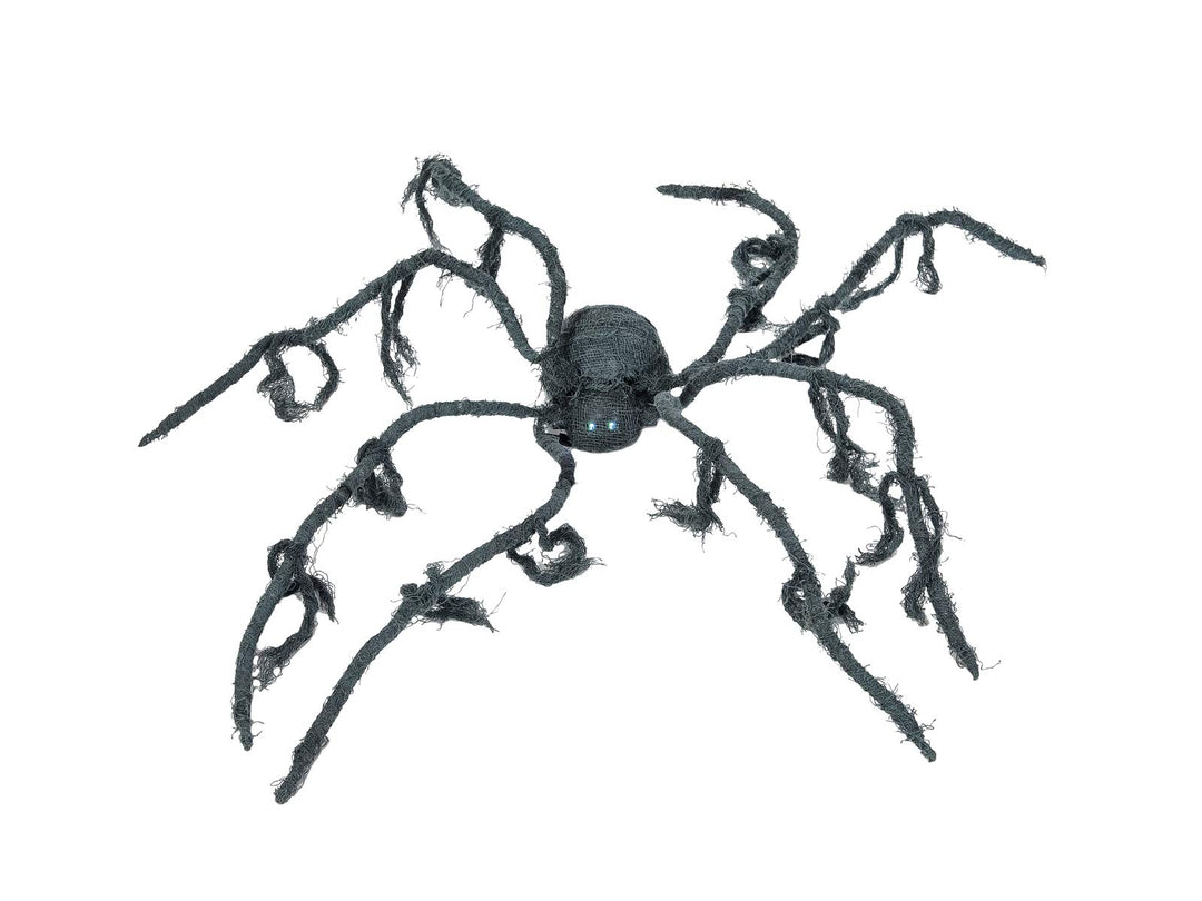 EUROPALMS Halloween Spinne, animiert, 110x8cm | Animierte Spinne mit Licht-, Sound- und Bewegungseff