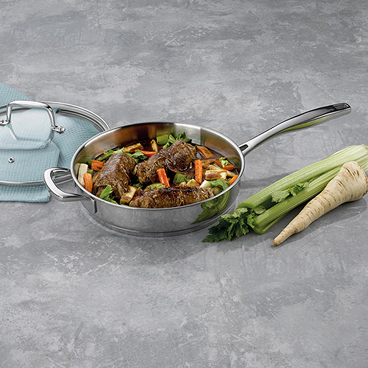 Kela 10185 Flavoria Schmorpfanne, 18/8 Stainless Steel, Rostfrei, Schmorpfanne