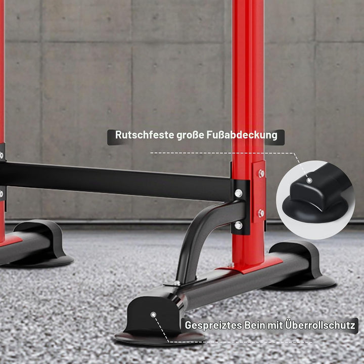 SogesHome Klimmzugstange Power Tower Übung Euipment für Zuhause Fitnessstudio Dip Station Höhenverst