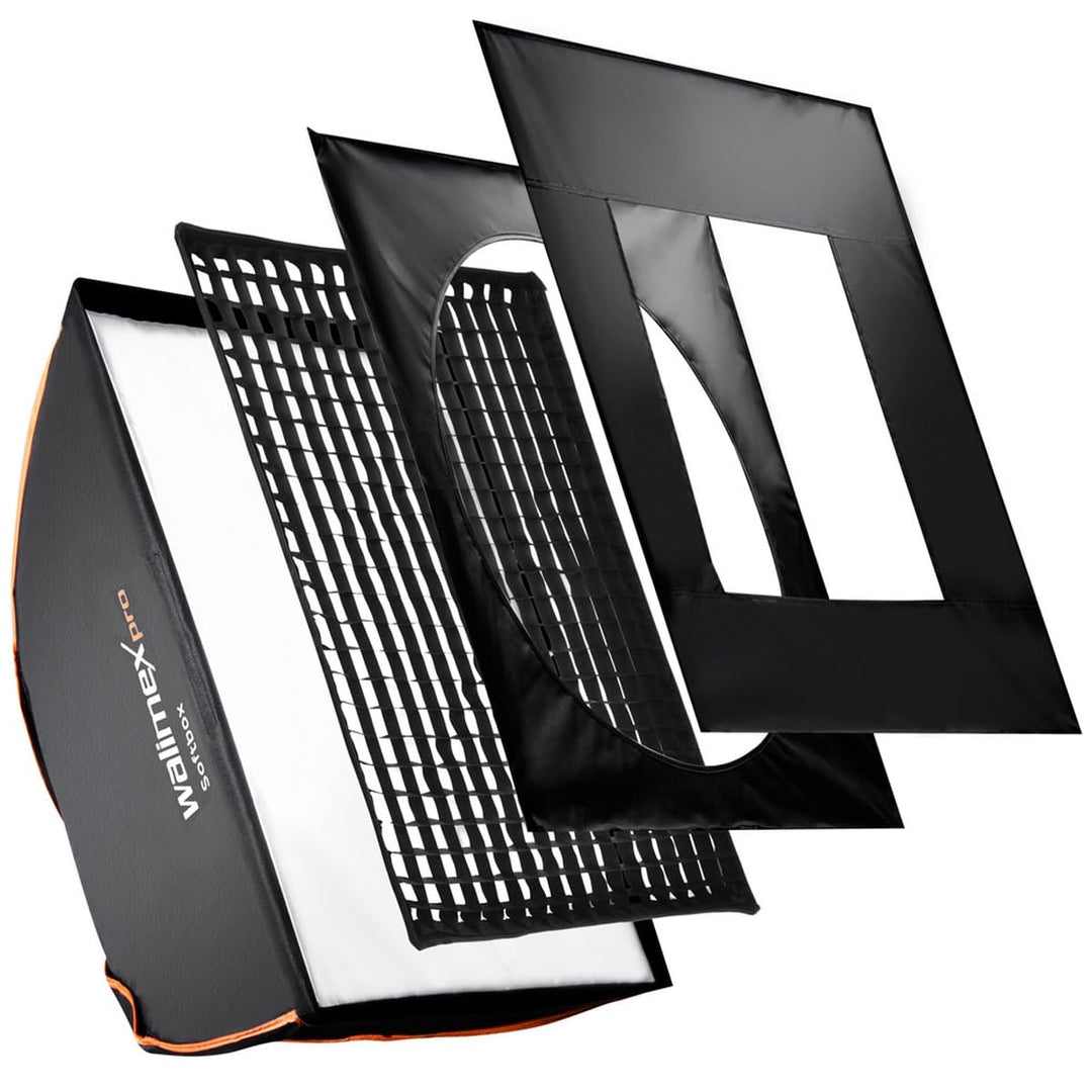 Walimex Pro Softbox PLUS Orange Line 75x150 cm für Aurora/Bowens, Aurora/Bowens