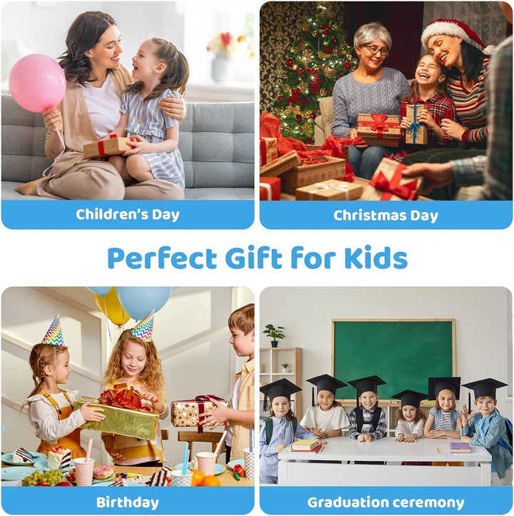 7 Zoll Kinder Tablet mit Hülle, Android Tablet für Kinder, 8GB+64GB(128GB TF Expand), 1024x600 HD Di
