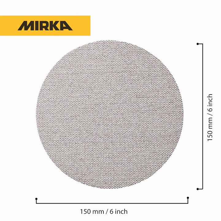 Mirka Abranet Ace Netz Schleifscheiben Ø 150mm Klett / Korn P80 / 50 Stk / Für alle 150mm Exzentersc
