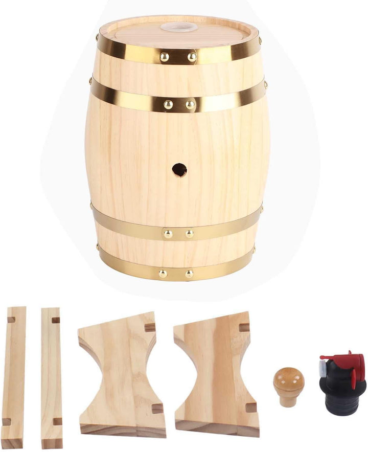 Jeffergarden Wein-Eichenfässer, Eichenfässer mit Klarer Holzmaserung für die Bar (3L), 3L