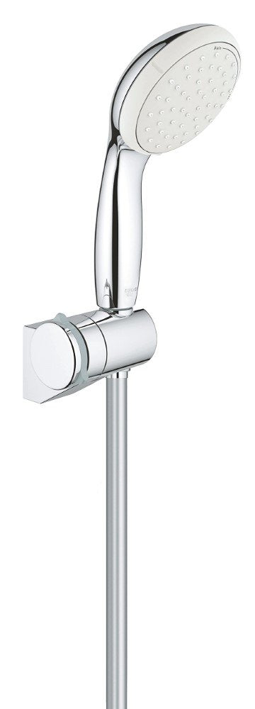 GROHE wassersparende Handbrause Duschkopf, Tempesta 100 Set inkl. Wandhalter, EcoJoy, 2 Strahlarten,