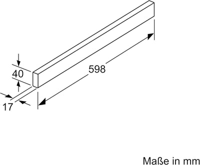 Griffleiste LZ46551 Edelstahl