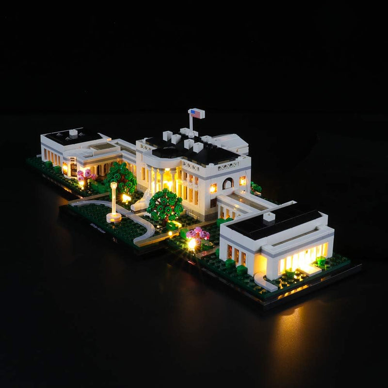 GEAMENT LED-Licht-Set für das Weisse Haus (White House) – kompatibel mit Lego Architecture Collectio