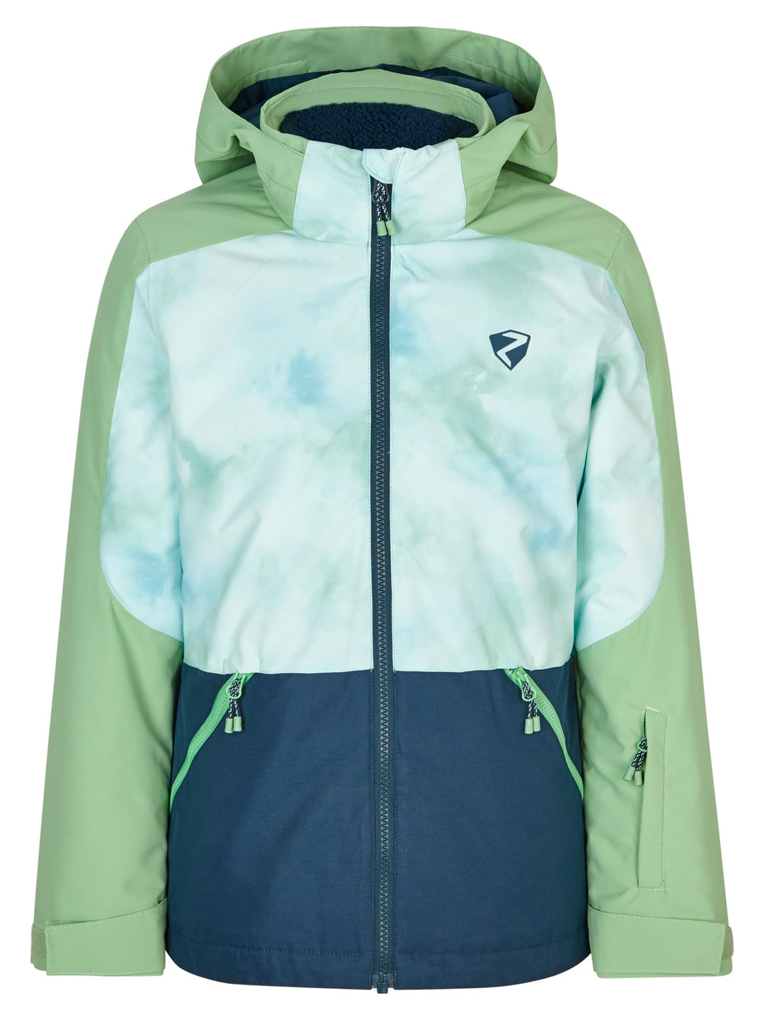 Ziener Mädchen Amely Ski-Jacke, Winterjacke | wasserdicht, winddicht, warm (1er Pack) 116 hale navy