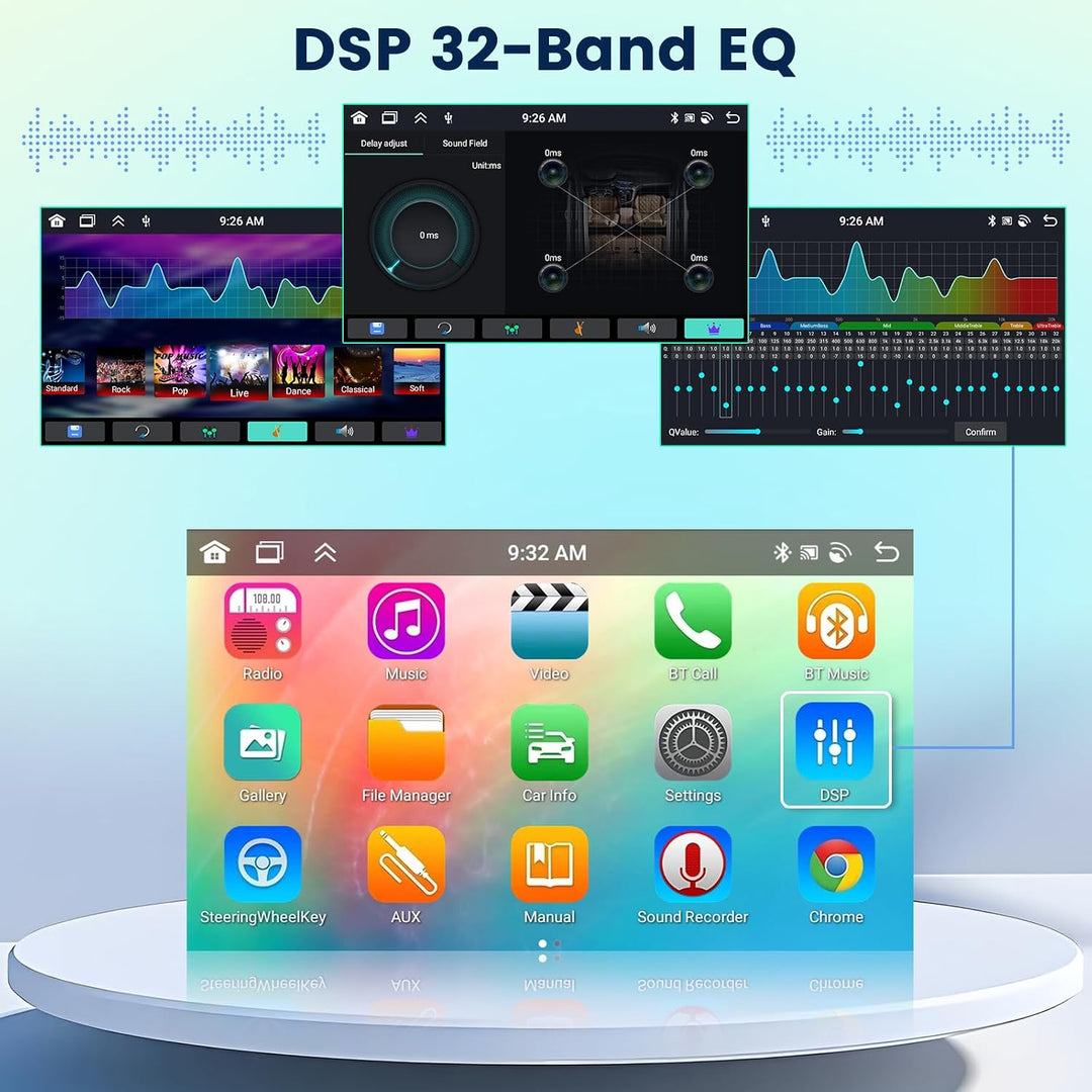 [8Core 6G+128G] Inefala Android 15 Autoradio für VW Golf Passat Tiguan Polo Caddy Touran Seat mit Wi