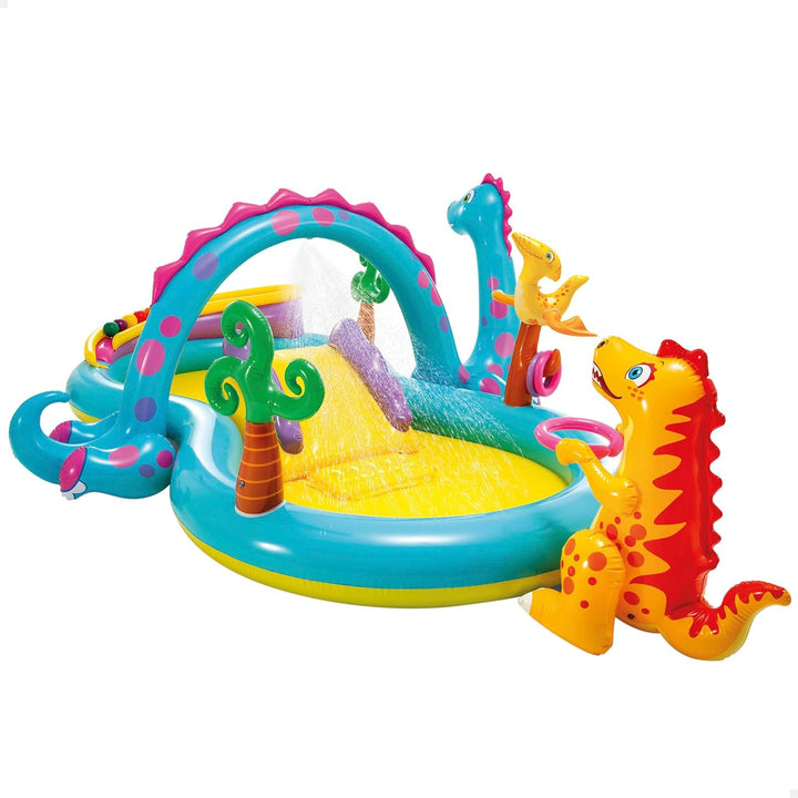 Intex Dinoland Play Center Aufblasbares Wasserspielzentrum, verschiedene Modelle (mit und ohne Vulka