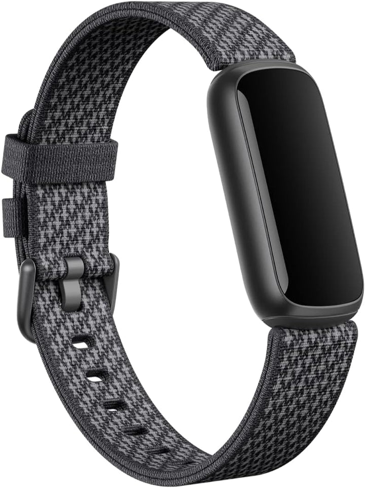 Fitbit Unisex-Adult Luxe,Woven Band,Slate,Large Activity Tracker Accessory