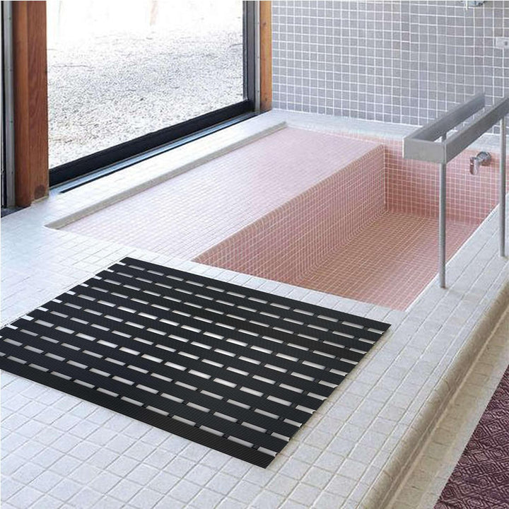 Nicoman Outdoor Drainage Matte Lattenrost Duckboard Fussmatte, grau, 61x43cm (24x17inches) 61x43cm (