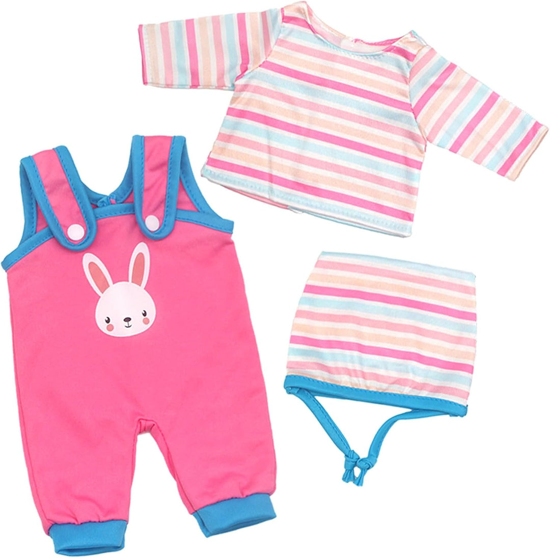 Puppenkleidung Puppenkleider Set mit Stirnband und Socken 6-Packungen für 30-36 cm Puppen (Keine Pup