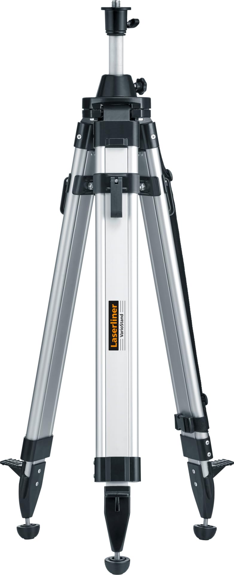 Laserliner VarioStand L, Baustativ 180 cm | höhenverstellbar mit Kurbelhub, 1/4" &amp; 5/8" Adapter, rob