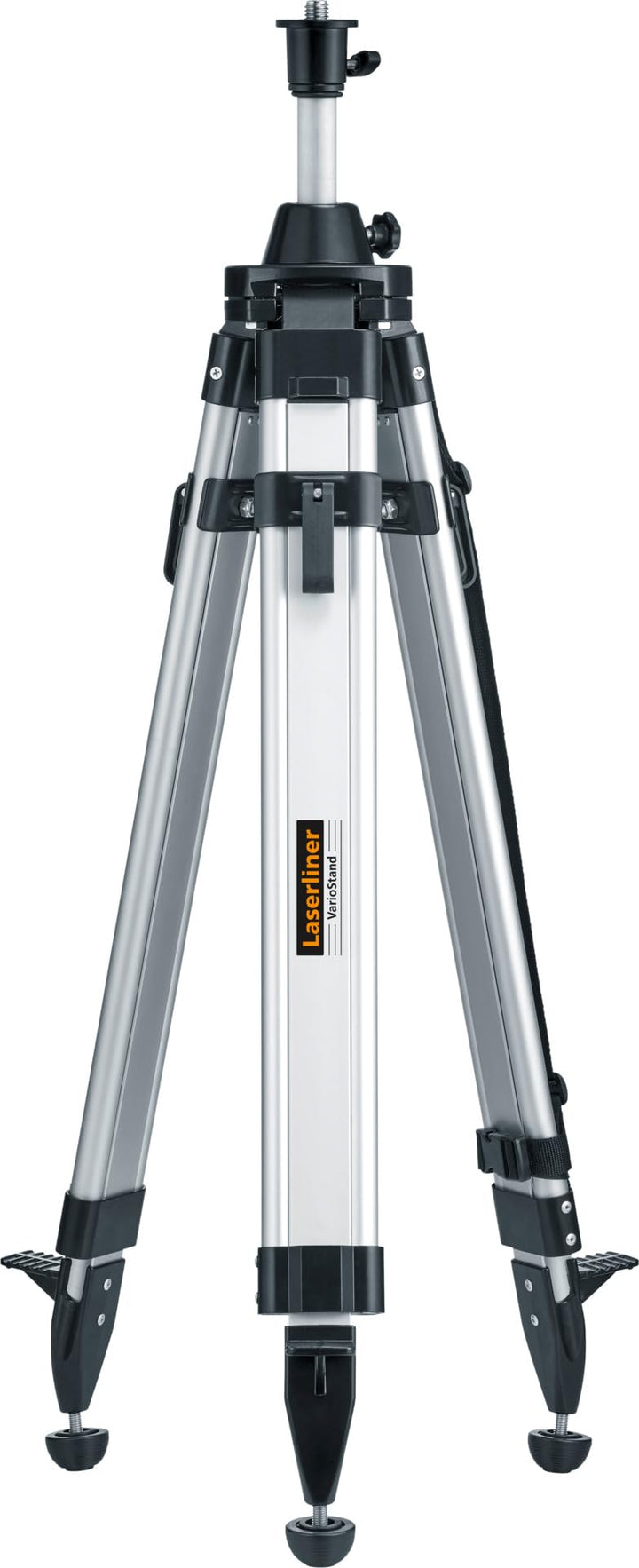 Laserliner VarioStand L, Baustativ 180 cm | höhenverstellbar mit Kurbelhub, 1/4" &amp; 5/8" Adapter, rob