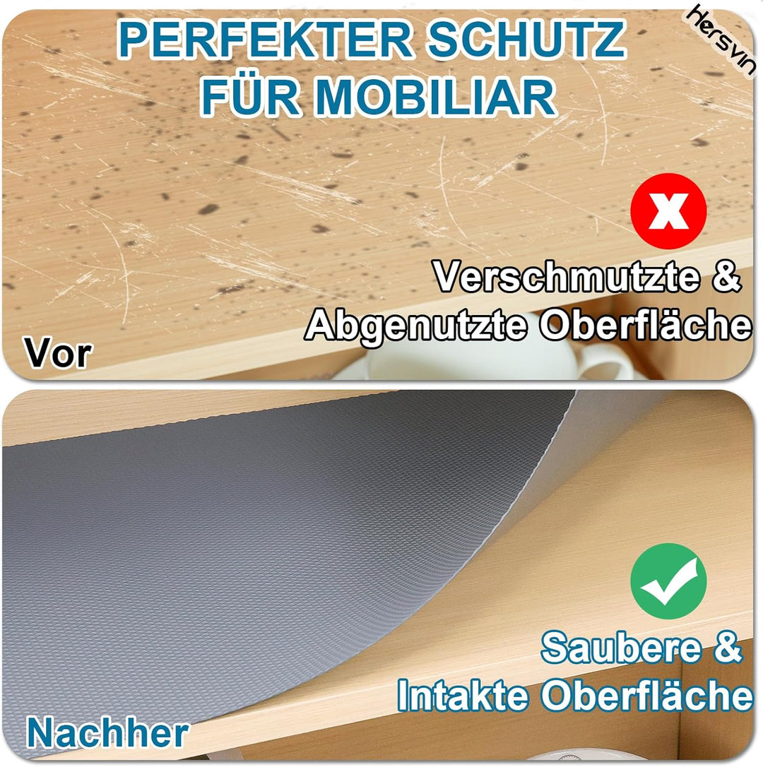 Hersvin Schubladenmatte 50cmx600cm Verdickt Schrankpapier Schubladeneinlage Eva Wasserfest Nicht Kle