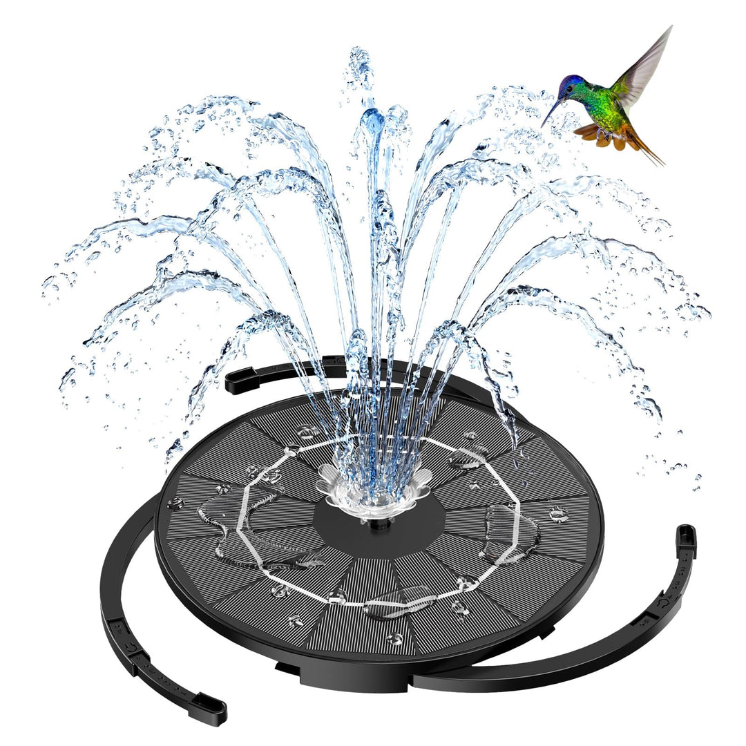 AISITIN Solar-Springbrunnenpumpe für Vogelbad, 3,5 W DIY Solar-Wasserpumpen-Set mit 3 m langem Kabel