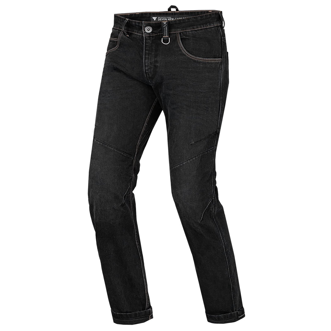 SHIMA DEVON Motorradjeans - Belüftete Elastische Slim Fit Biker Motorradhose mit FiberQL-Verstärkung