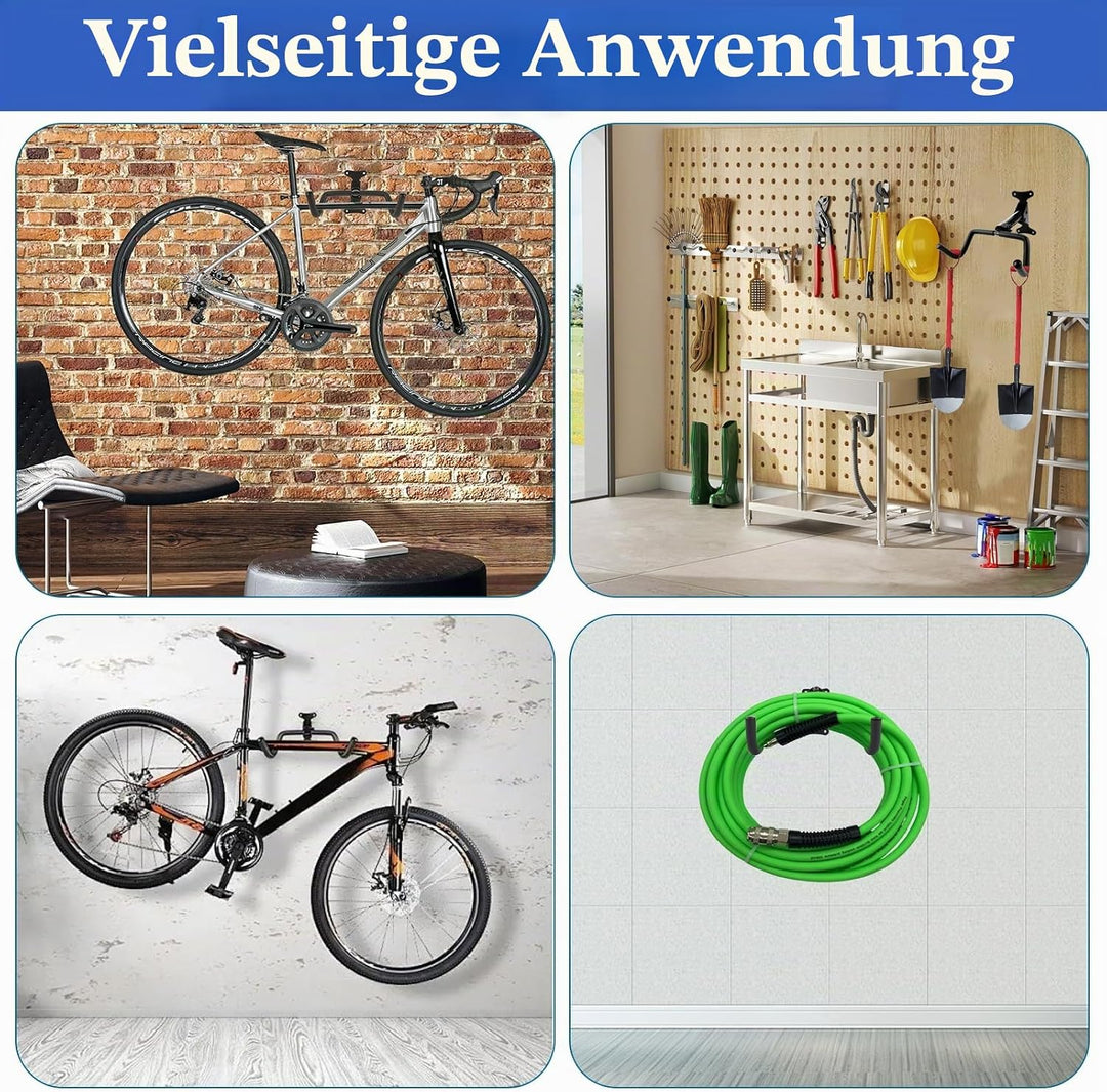 VIDETOL 2 Stück Fahrrad Wandhalterung Fahrradhalterung Wand Rechts Oder Links Drehbar Fahrrad Aufhän