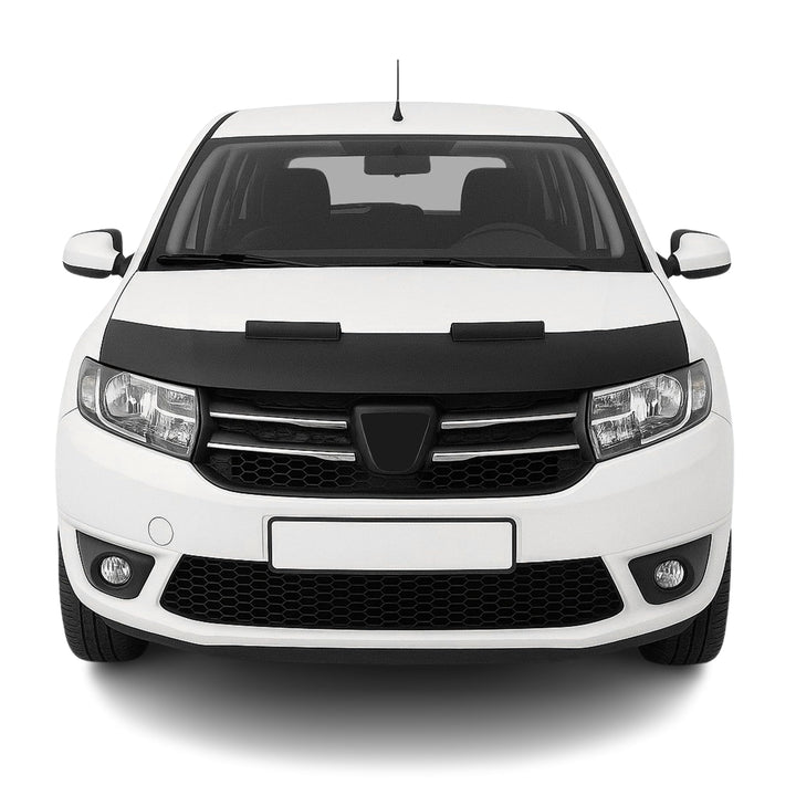 OMAC Haubenbra Steinschlagschutz Bonnet Bra kompatibel mit Dacia Sandero 2012-2020 Schwarz Halb Schw