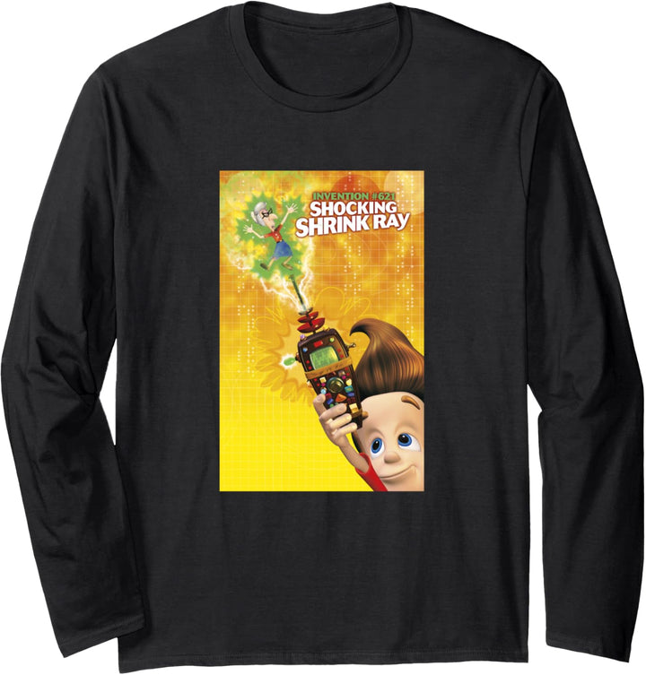 Nickelodeon Jimmy Neutron Shocking Shrink Ray Invention Langarmshirt
