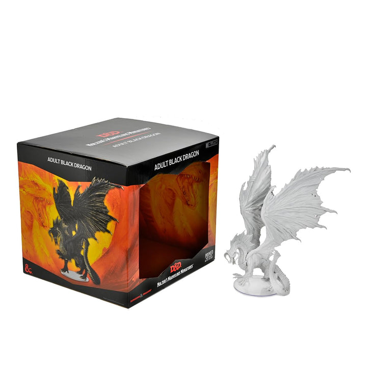 Adult Black Dragon: D&D Nolzur's Marvelous Unpainted Miniatures, Kunststoff