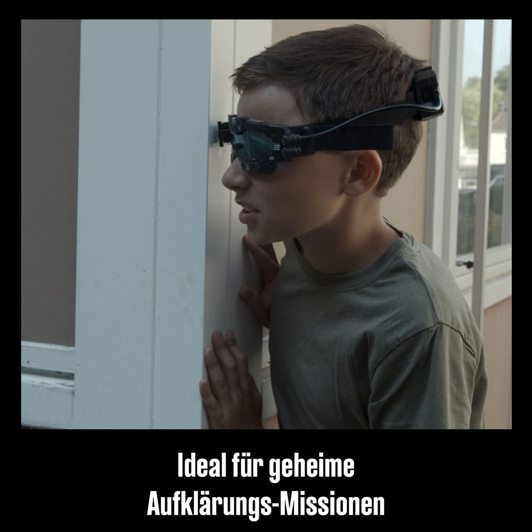 Die drei ??? Agenten-Brille von KOSMOS, mit integrierter Doppel-LED zur Beleuchtung im Dunkeln, Visi