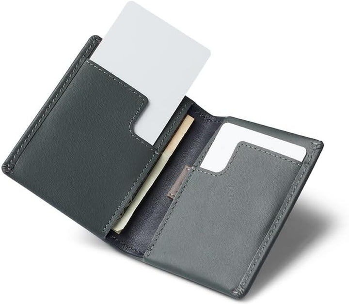 Bellroy Slim Sleeve – kleine, dünne Lederbörse (max. 12 Karten Plus Scheine) Everglade, Everglade