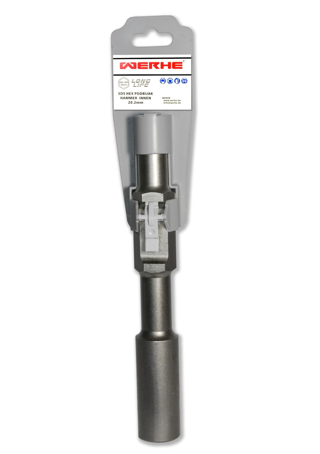 WERHE® Professional HEX30 Erdnageleintreiber zum Einstecken von Tiefenerder Erder Erdung Staberder –