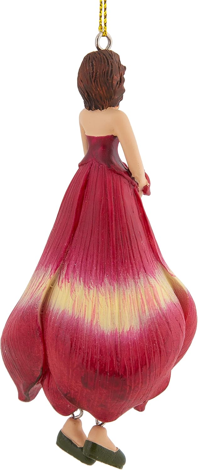 Blumenmädchen Amaryllis Dekofigur Blumen Garten Figur für Innen zum Hängen Flower Fairy Figur, Amary