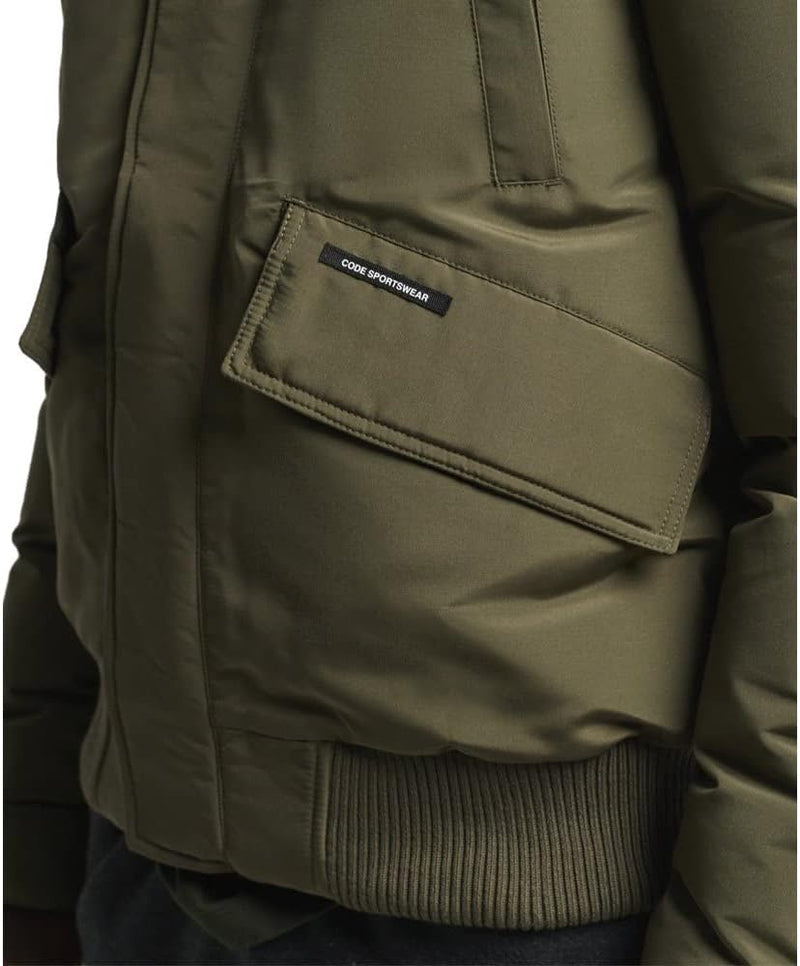 Superdry Herren Expedition Everest Bomber-Steppjacke Verwaschenes Kaki XXL