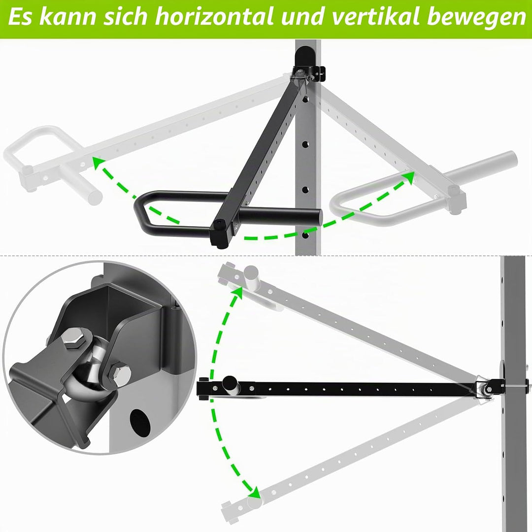 SELEWARE Multi Grip Dip-Stangenaufsatz für 2 x 2 oder 3 x 3 Zoll mit 1 oder 5/8 Zoll Loch Power Rack