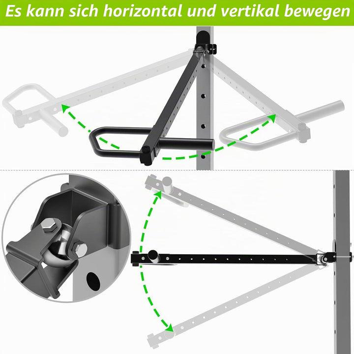 SELEWARE Multi Grip Dip-Stangenaufsatz für 2 x 2 oder 3 x 3 Zoll mit 1 oder 5/8 Zoll Loch Power Rack