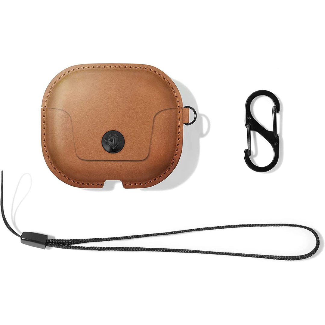 Twelve South Zwölf Süd AirSnap Gen 3 | Leder-Schutzhülle mit Clip zur Verlustvermeidung und optional