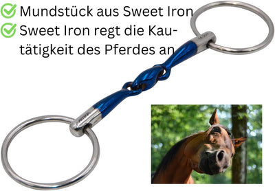 AMKA Wassertrense Sweet Iron doppelt gebrochen Stärke 14 mm Ringe 65 mm 14,5, 14,5