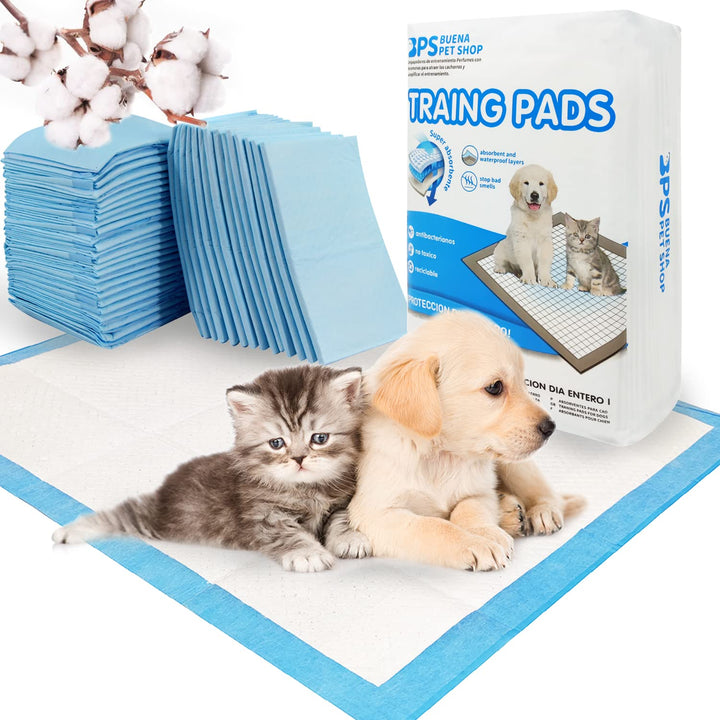 BPS 60 x Hunde Katzen Trainingsmatte für Haustiere, sehr saugfähig, 60 x 60 cm, BPS-2168 x 02 60 Stü