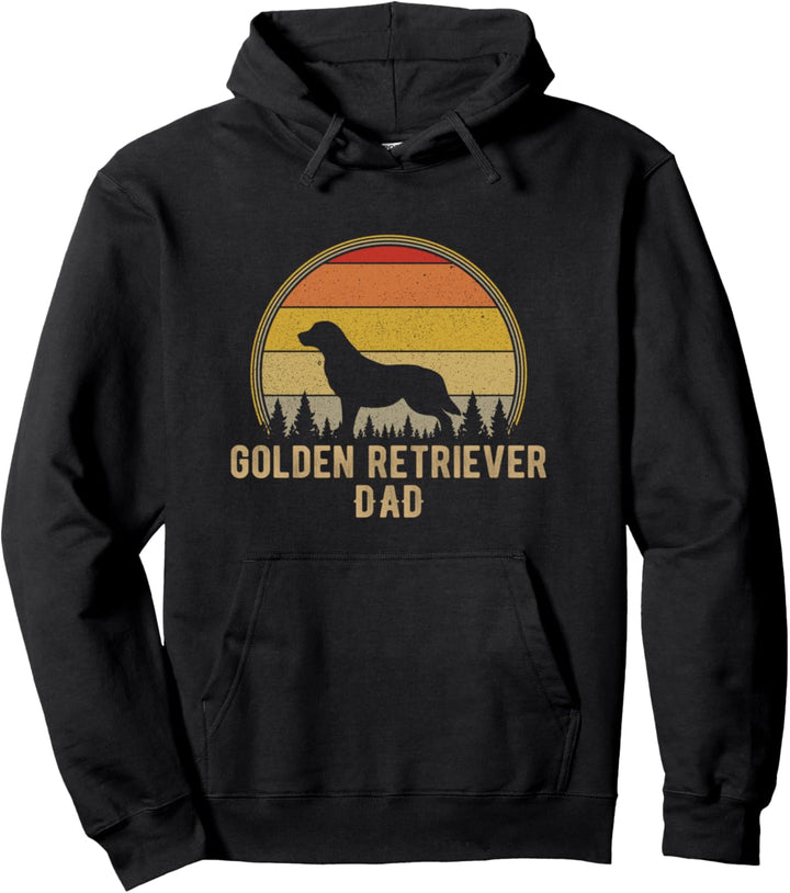 Golden Retriever Hund Papa Papa Vater Pullover Hoodie