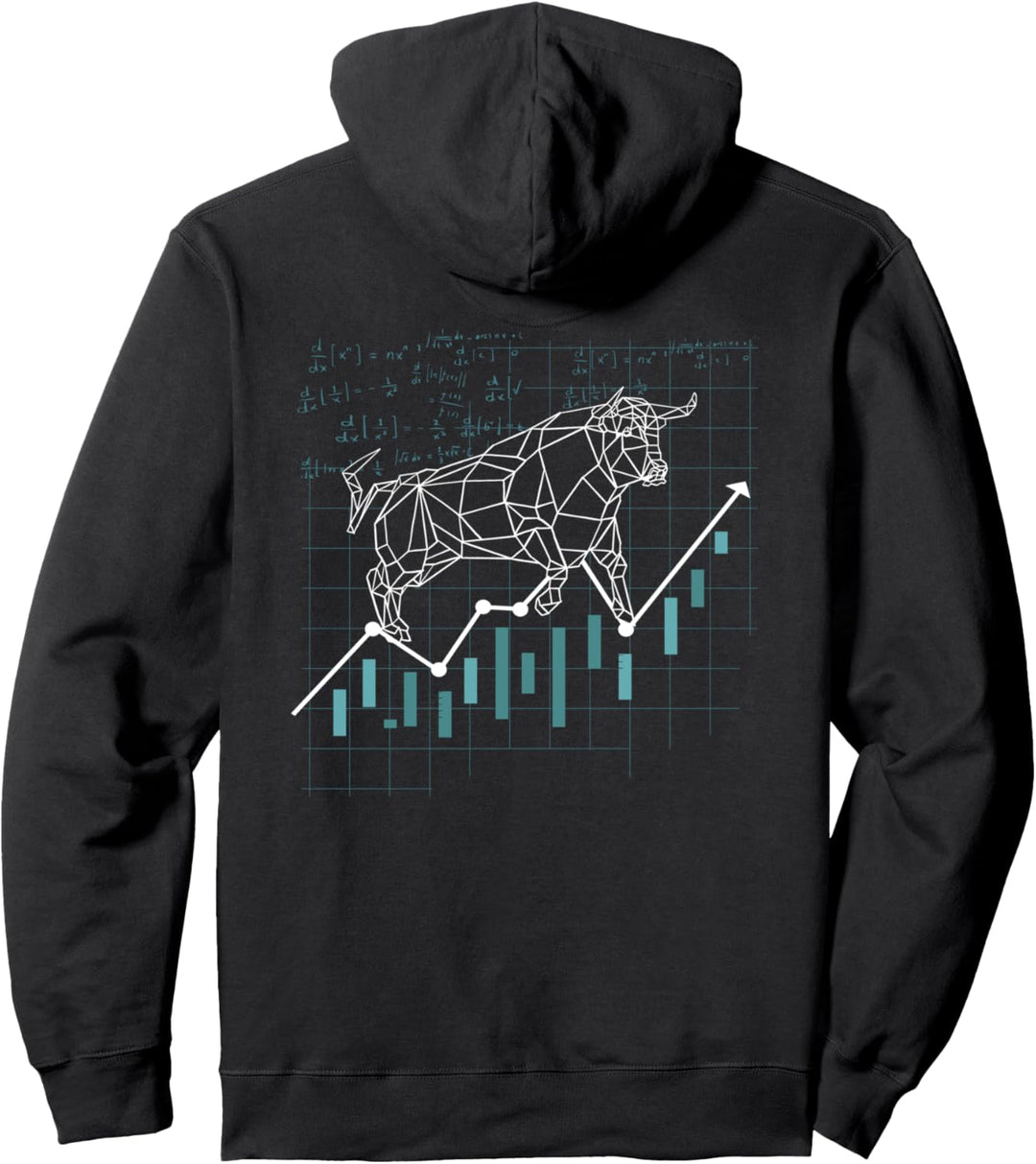 Herren Aktien Börse Bullish Bulle Kapitalist Geschenk Pullover Hoodie
