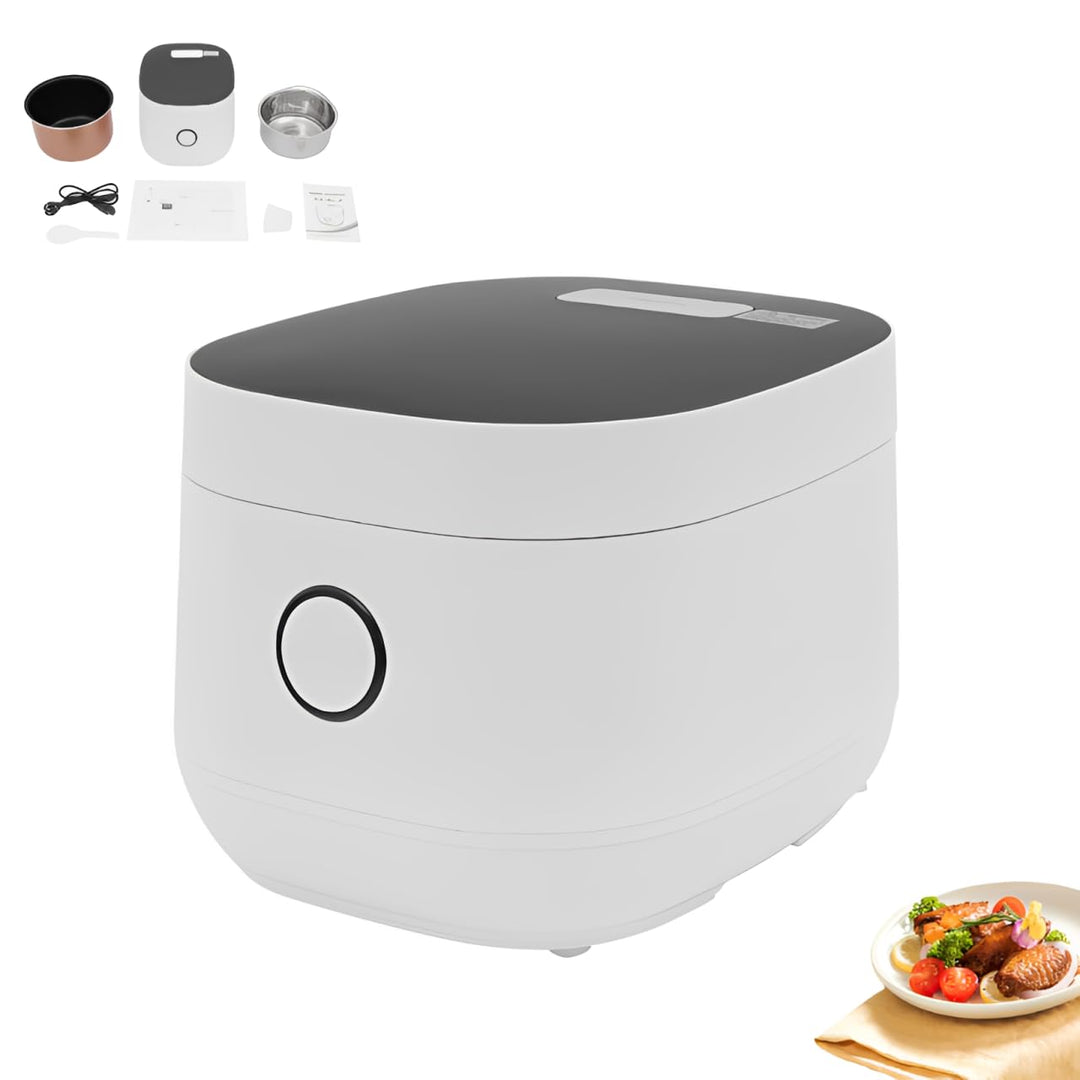 Mini-Reiskocher mit Edelstahl Innentopf, 5 Liter Multikocher, Innentopf (20×15 cm), 9 Multicooker-Fu