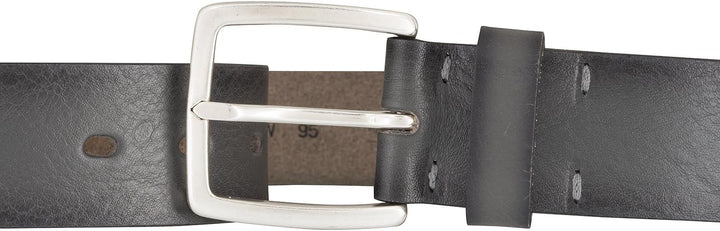 Lloyd 1015 05 Herren Leder Gürtel mit Metallschliesse in trendiger Used Optik, Grau
