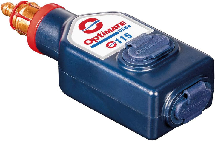 OptiMate TecMate USB O-115,3300 mA witterungsbeständiges DUAL USB-Ladegerät mit Zwei Ausgängen, mit