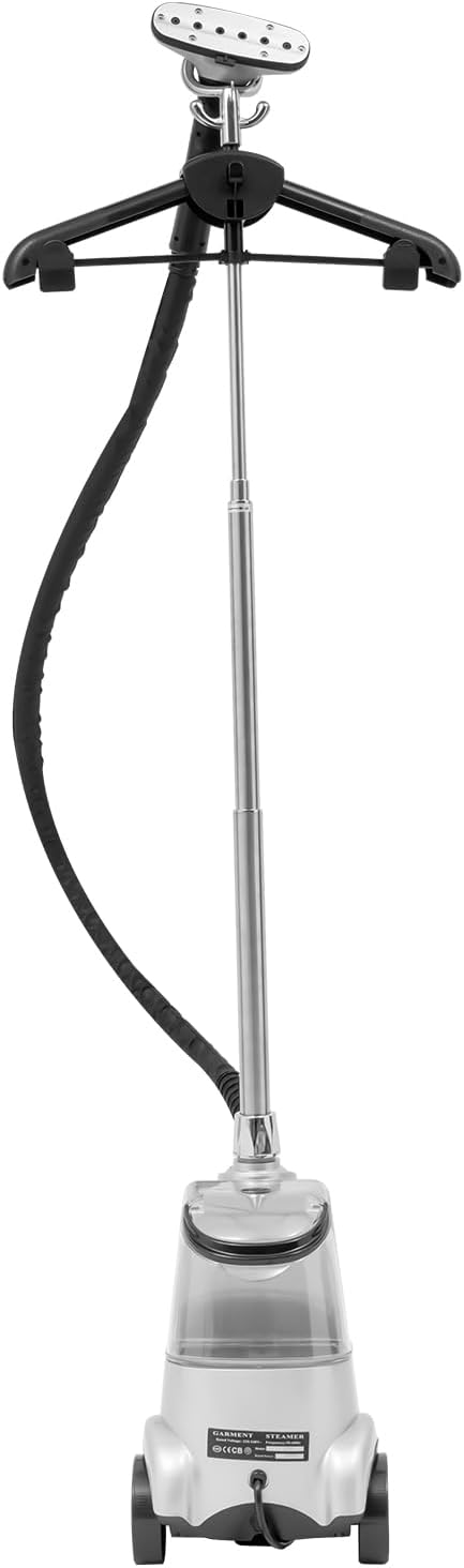 2200W Professional Steam Iron, Standing Garment Steamer - Vertikales Dampfbügeleisen mit 3 Liter Was