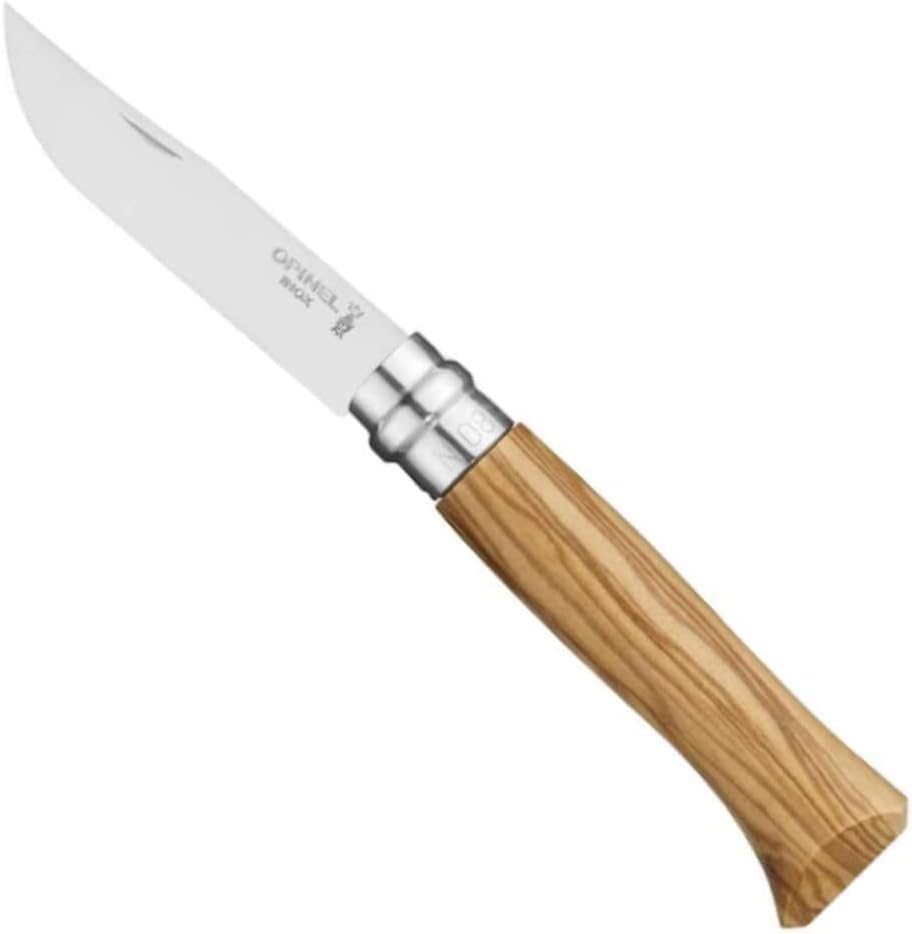 Opinel-Geschenkset inkl Messer Nr. 8,Kunstleder-Etui, in Holzgeschenkbox