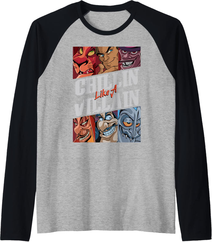 Disney Villains Chillin' Like A Villain Group Portrait Raglan
