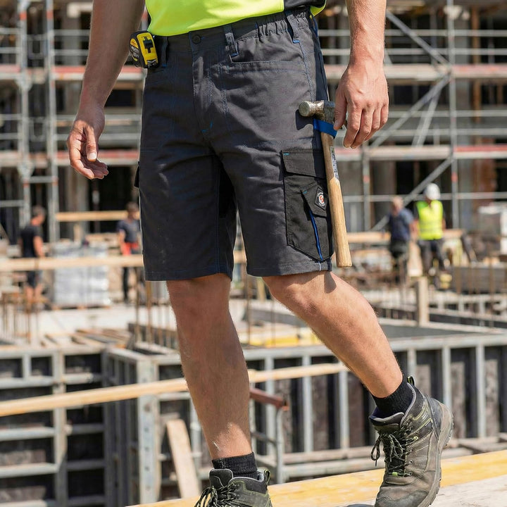 Prisma Kurze Hosen Herren - Multifunktionstaschen, Kurze Arbeitshose Herren mit Zwei Seitlichen Carg