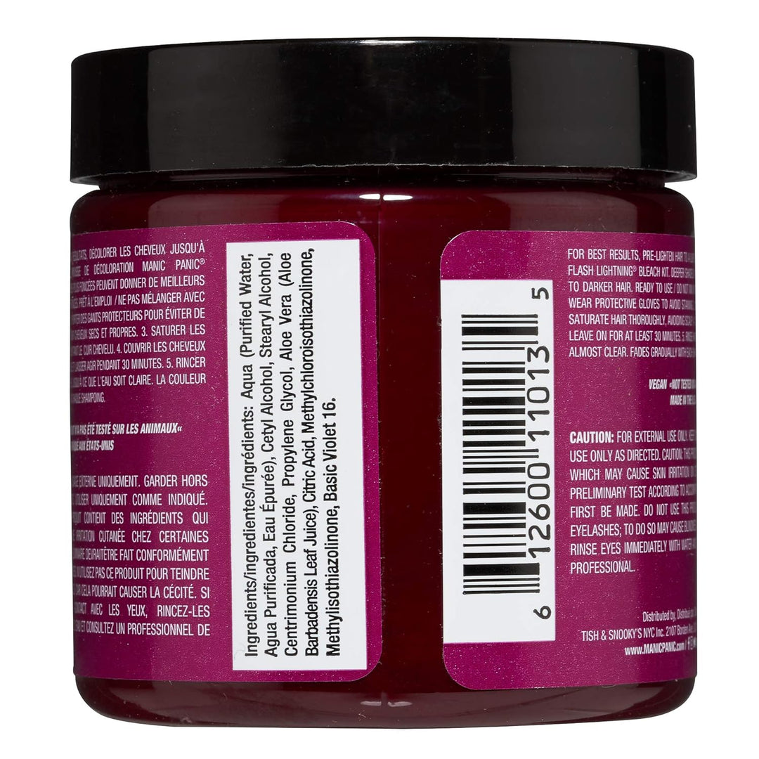 Manic Panic - Fuschia Shock Classic Creme Vegan Cruelty Free Semi-Permanent Hair Colour 118ml Fuschi