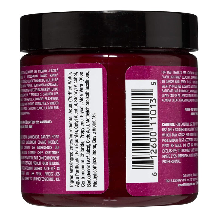 Manic Panic - Fuschia Shock Classic Creme Vegan Cruelty Free Semi-Permanent Hair Colour 118ml Fuschi