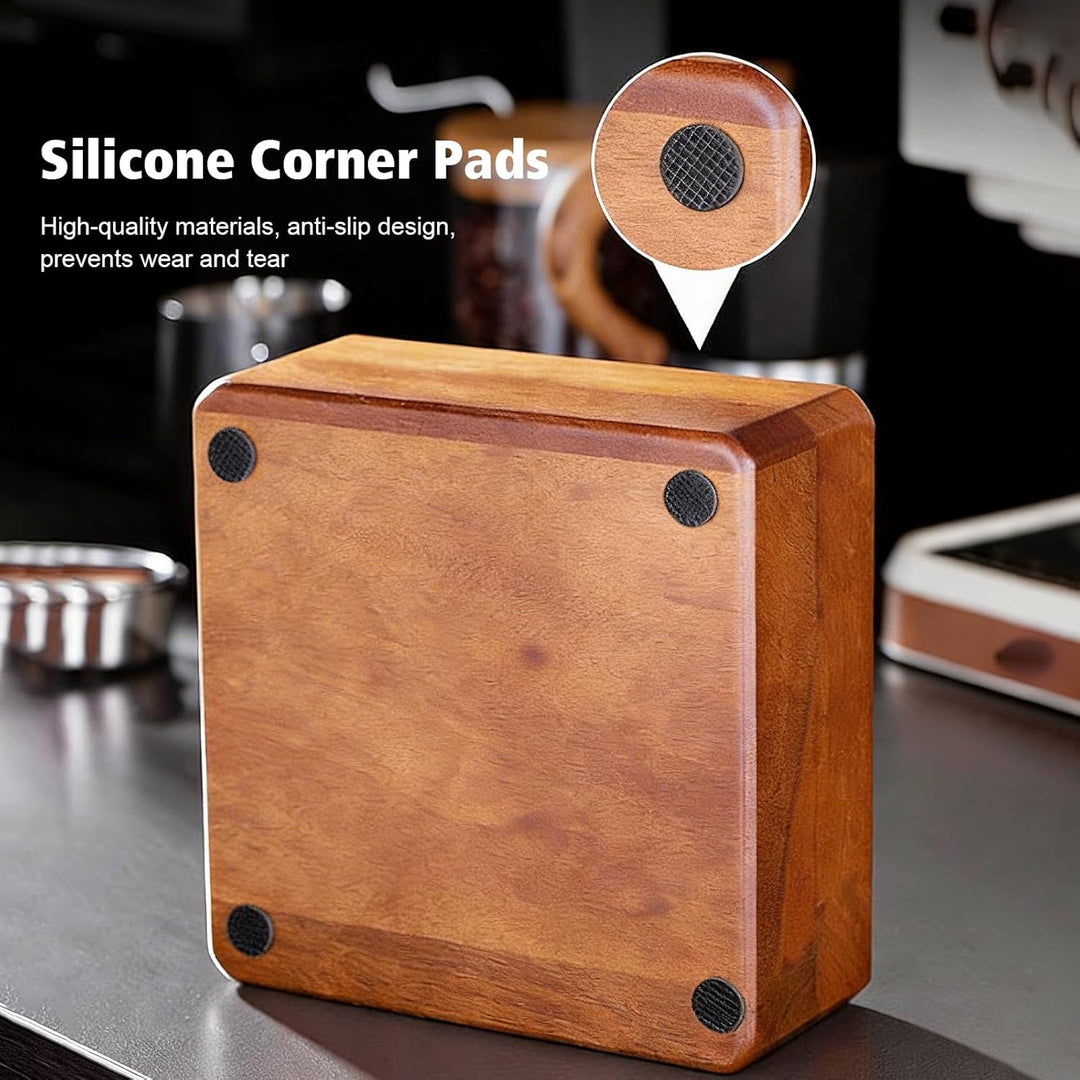 Tamperstation 58mm,Espresso-Tamperhalter,Tamperstation Holz für Siebträger,Für Siebträger, Kaffeebür