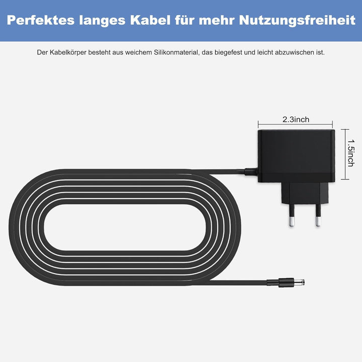 29.4V 400MA Netzteil Ladegerät Kompatibel mit Lubluelu 25000 Pa VD-202Z Akku Staubsauger,schwarz Lad